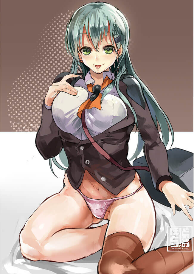 【エロ画像】艦隊これくしょんのエロコスプレの参考にしたくなる鈴谷のキャラクター画像