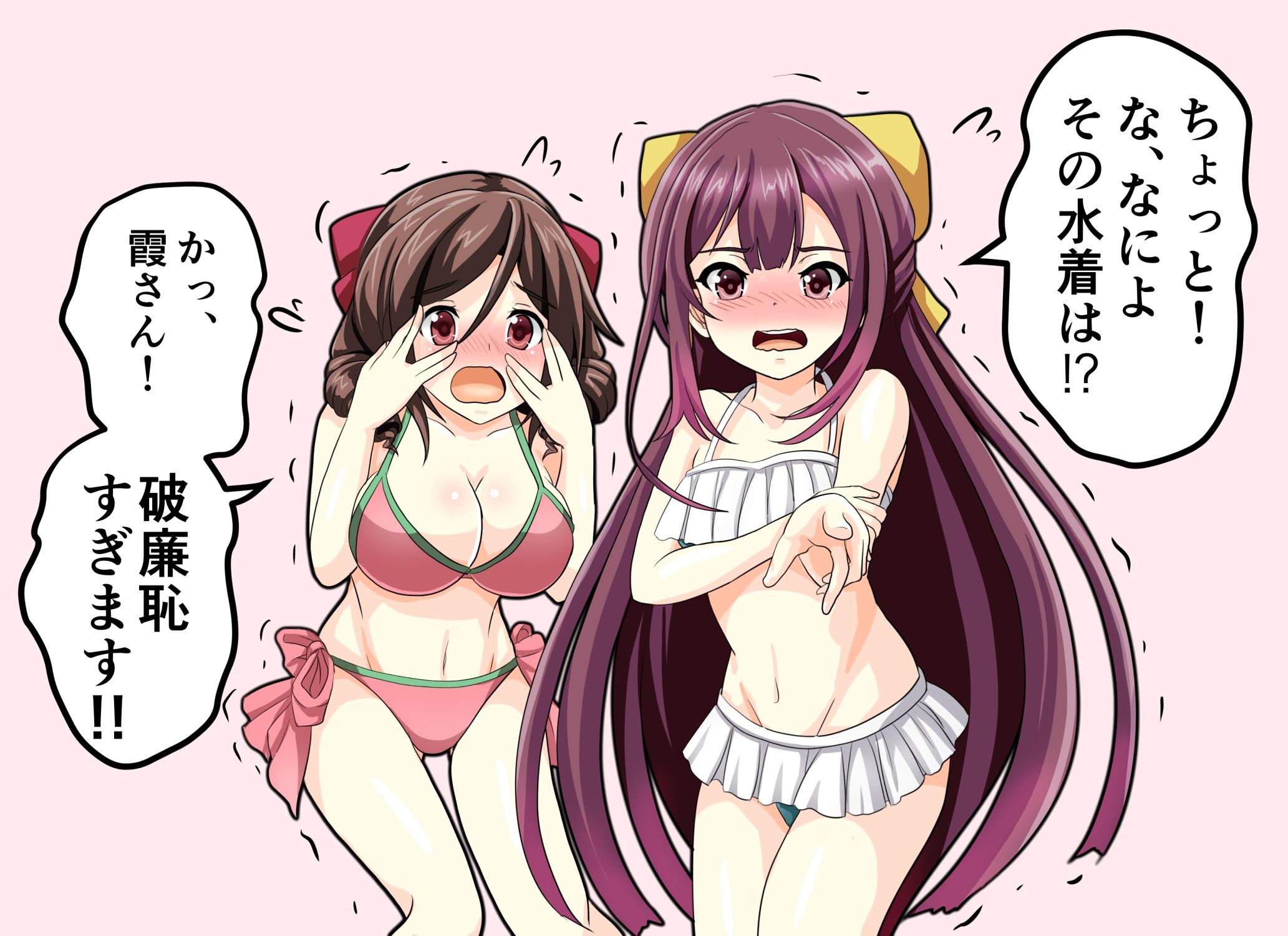春風の悩殺必死のセクシーポーズのエロ画像！【艦隊これくしょん】