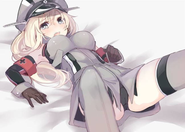 快楽に堕ちそうになってるアヘ顔のビスマルク抜けるエロ画像！【艦隊これくしょん】