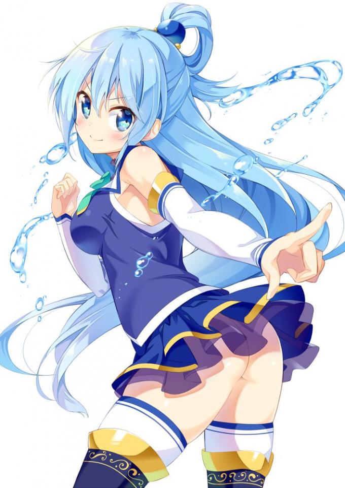 【エロ画像】この素晴らしい世界に祝福を！のエロコスプレの参考にしたくなるアクアのキャラクター画像