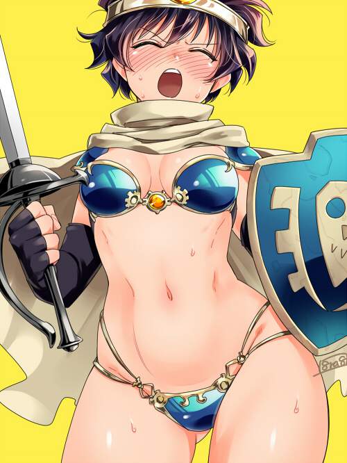 【ドラゴンクエスト】女勇者のイキ顔になってるドエロい抜ける画像