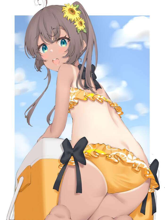 【ホロライブ】夏色まつりのイキ顔になってるドエロい抜ける画像