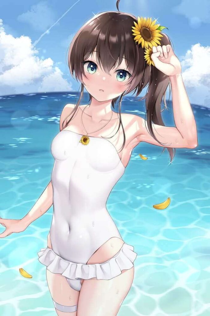 【ホロライブ】夏色まつりのイキ顔になってるドエロい抜ける画像