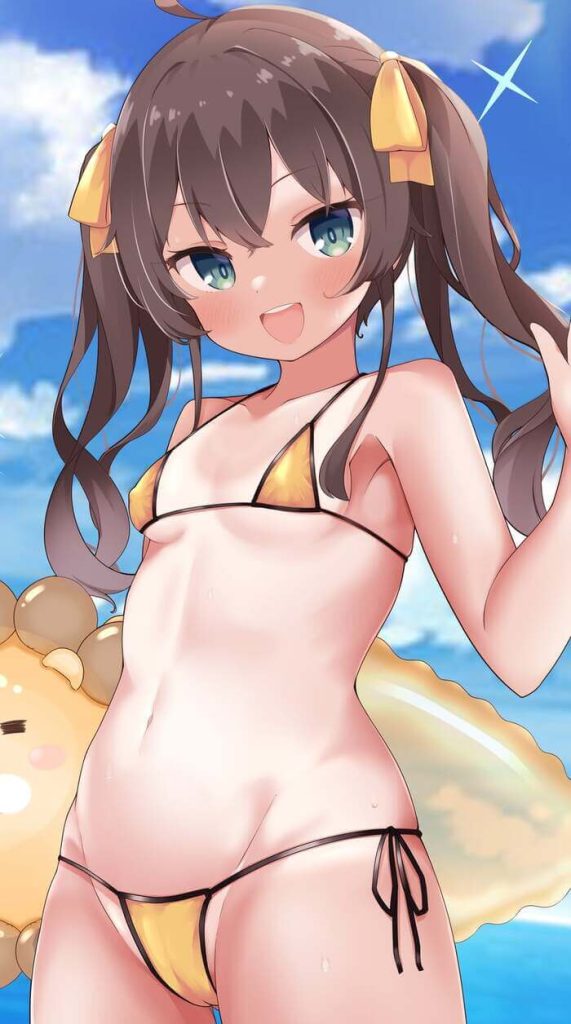 【ホロライブ】夏色まつりのイキ顔になってるドエロい抜ける画像