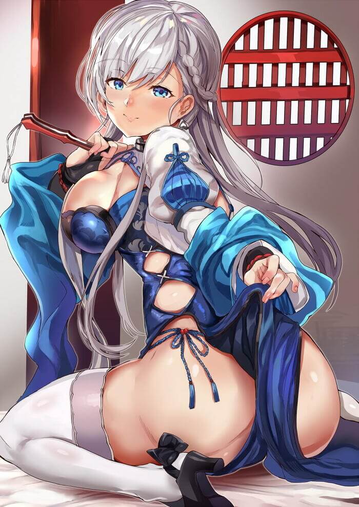 ベルファストのどエロい二次エロ画像がいっぱいおっぱい！【アズールレーン】