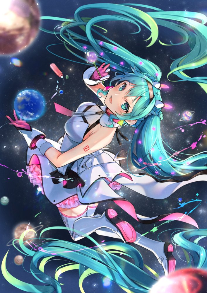 【エロ画像】ボーカロイドのエロコスプレの参考にしたくなる初音ミクのキャラクター画像