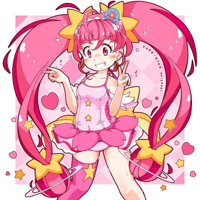 【エロ画像】可愛いキュアスターの画像を集めてみたが、エロすぎだろ・・・(プリキュア)