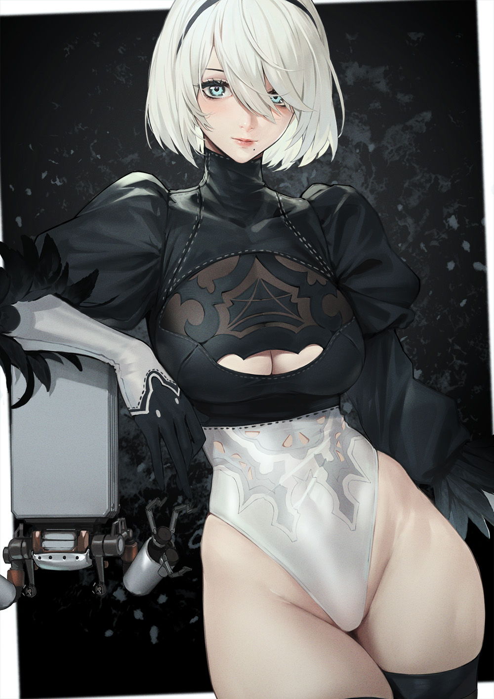 快楽に堕ちそうになってるアヘ顔の2B抜けるエロ画像！【NieR Automata】