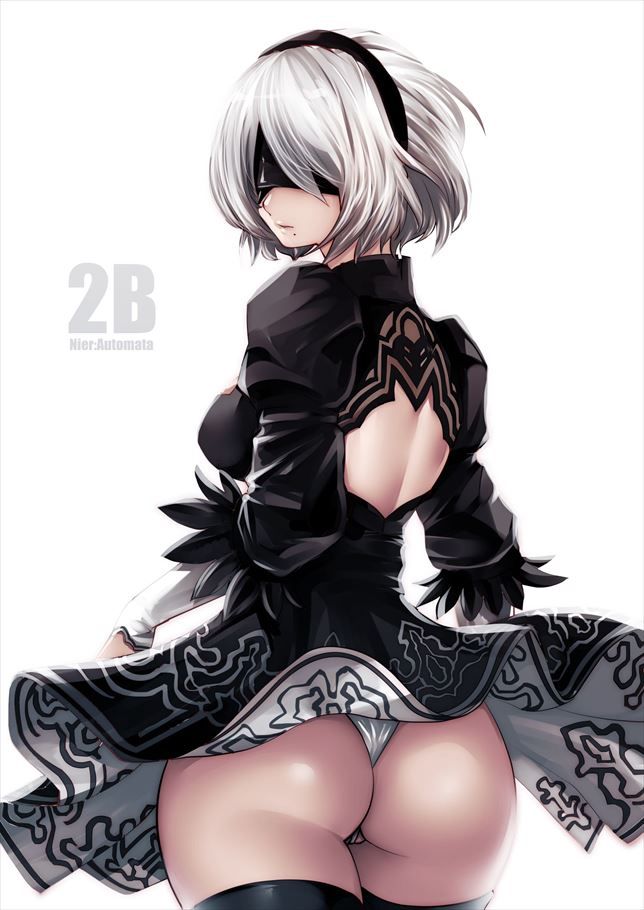 快楽に堕ちそうになってるアヘ顔の2B抜けるエロ画像！【NieR Automata】