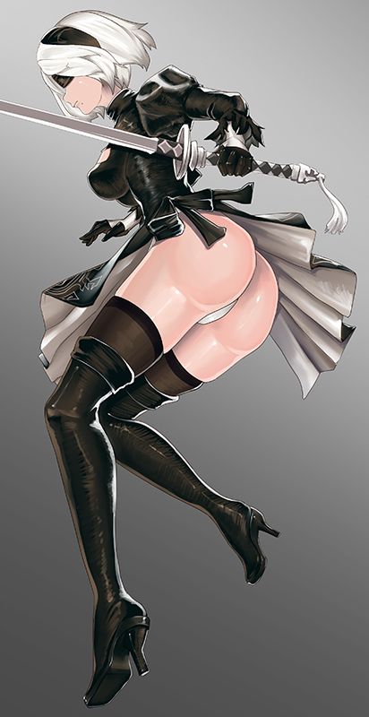 【NieR Automata】声優さんのエロボイスに合わせて鑑賞したい2Bの抜けるエロ画像