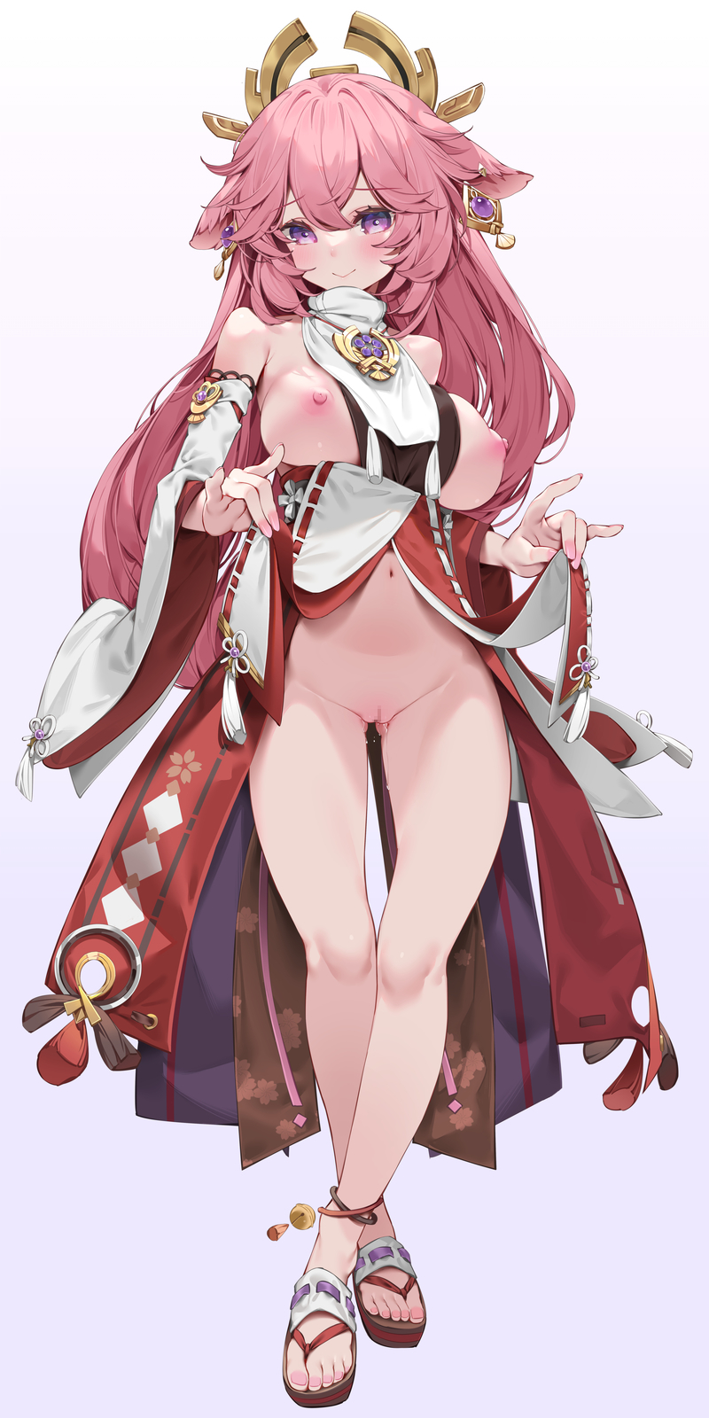 【原神】八重神子の可愛い絵炉画像まとめ