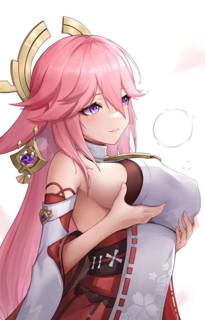 【原神】八重神子の可愛い絵炉画像まとめ
