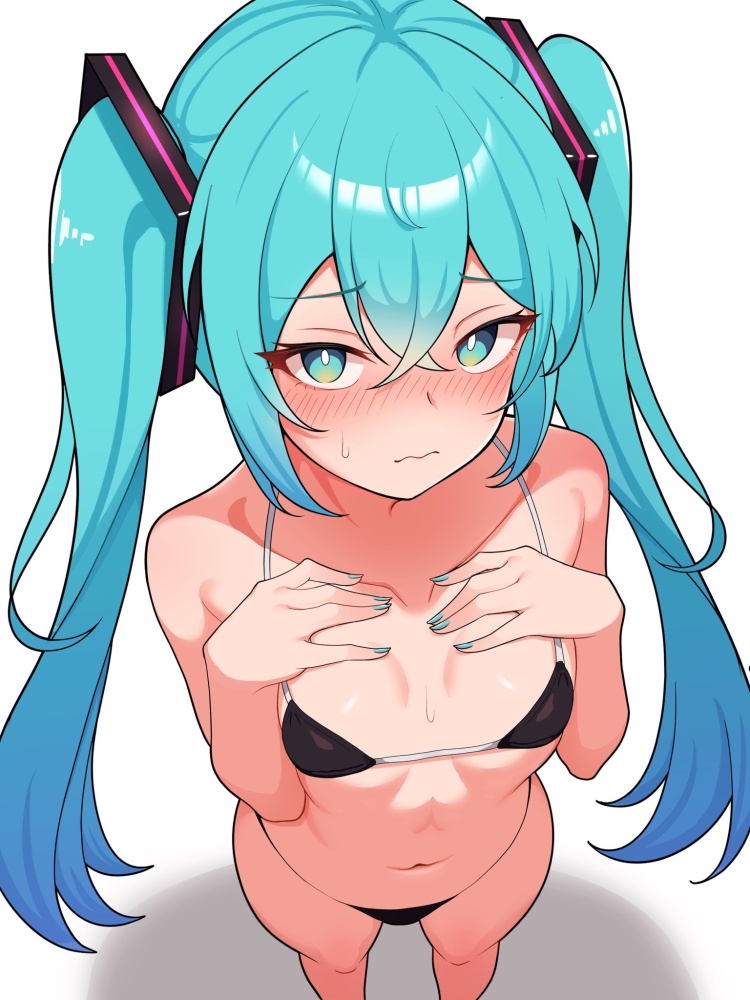 【ボーカロイド】初音ミクのイキ顔になってるドエロい抜ける画像