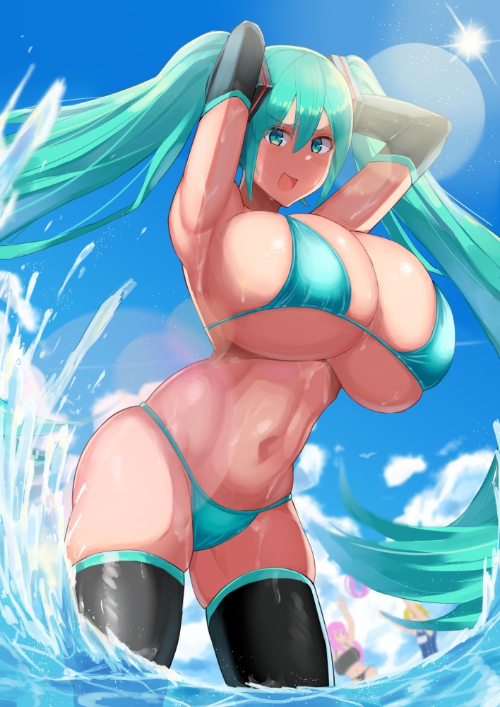 【ボーカロイド】こんな超絶エッロエロな初音ミクの抜ける二次エロ画像があったのか?!