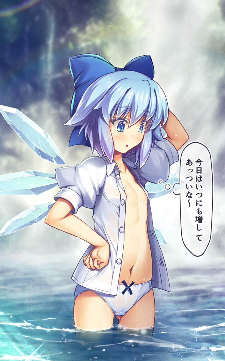 チルノのオナニー姿を想像するだけでめっちゃ抜けるエロ画像【東方Project】