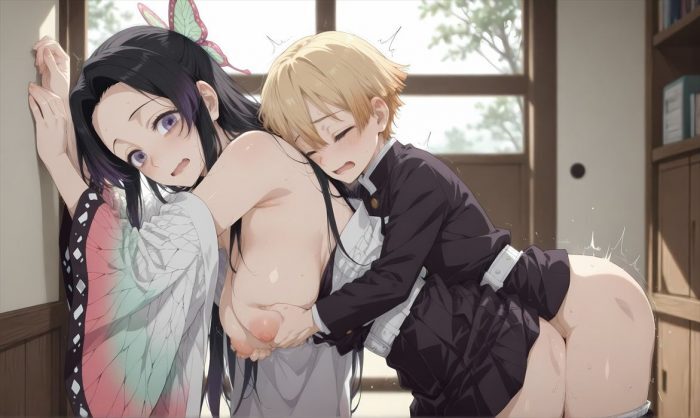 【鬼滅の刃】胡蝶カナエのがっつりむしゃぶりつきたいおっぱいエロ画像で即抜き！