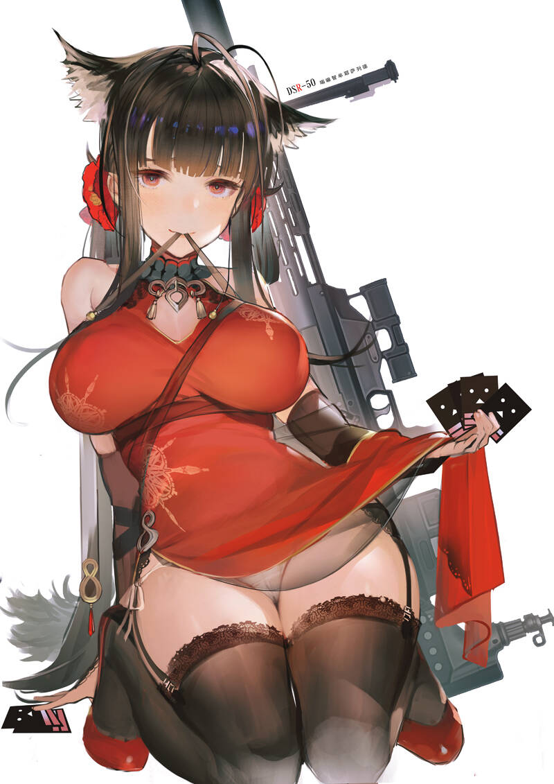 DSR-50のおっぱいを好き放題ヤリ放題な二次エロ画像【ドールズフロントライン】