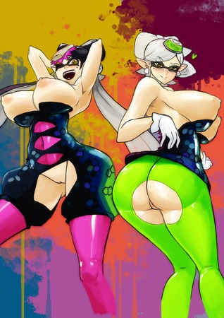 快楽に堕ちそうになってるアヘ顔のアオリ抜けるエロ画像！【スプラトゥーン】