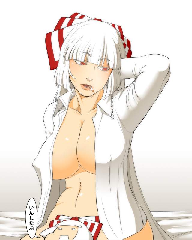 【エロ画像】東方Project 藤原妹紅と漫画みたいなＨがしたくなる抜きヌキ二次エロ画像