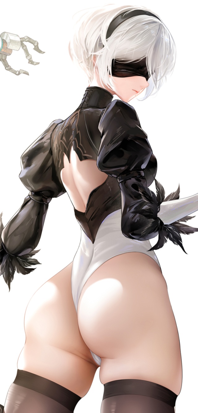 【NieR Automata】2Bのがっつりむしゃぶりつきたいおっぱいエロ画像で即抜き!