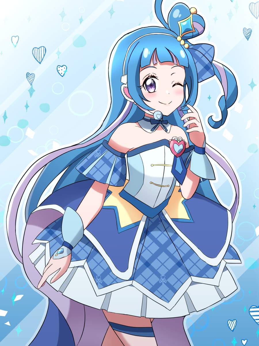 キュアウインクの悩殺必死のセクシーポーズのエロ画像!【キミとアイドルプリキュア♪】