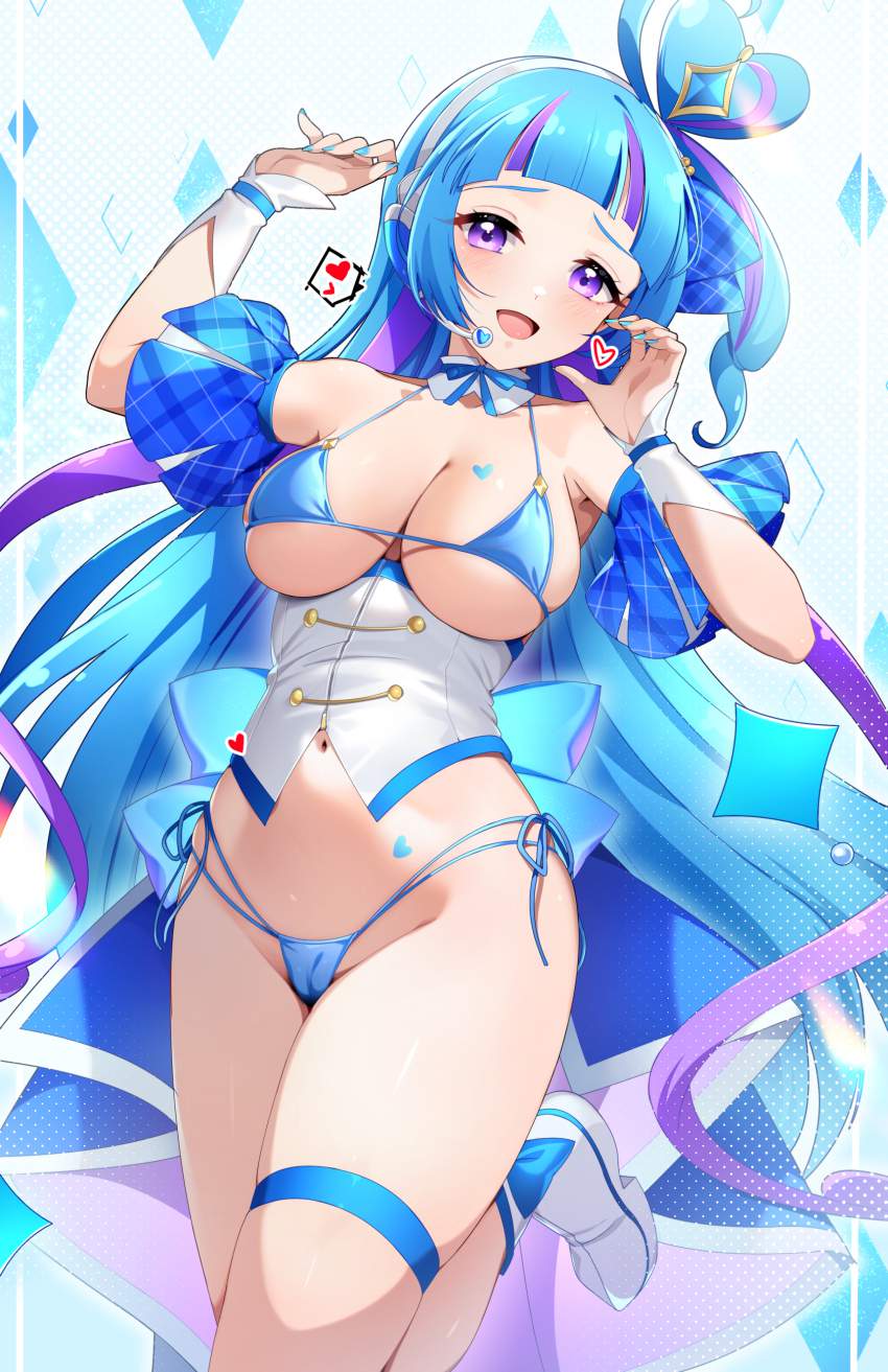 キュアウインクの悩殺必死のセクシーポーズのエロ画像!【キミとアイドルプリキュア♪】