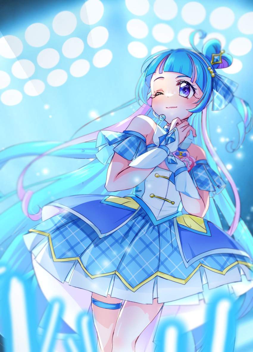 キュアウインクの悩殺必死のセクシーポーズのエロ画像!【キミとアイドルプリキュア♪】