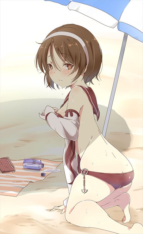 名取の悩殺必死のセクシーポーズのエロ画像！【艦隊これくしょん】