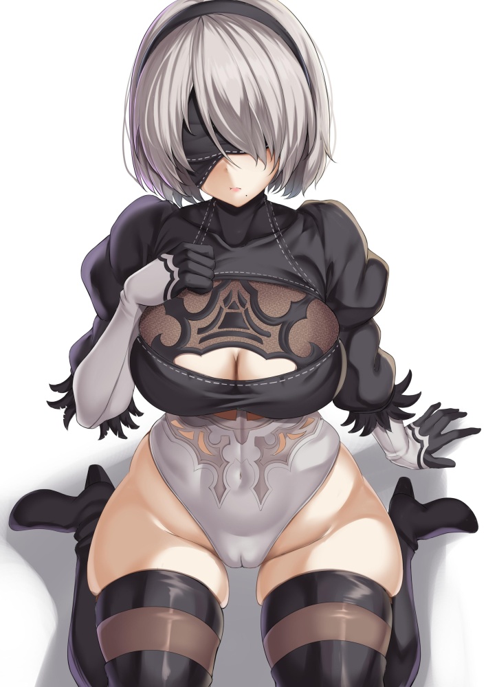 【エロ画像】NieR Automataのエロコスプレの参考にしたくなる2Bのキャラクター画像