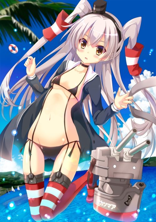 【艦隊これくしょん】声優さんのエロボイスに合わせて鑑賞したい天津風の抜けるエロ画像