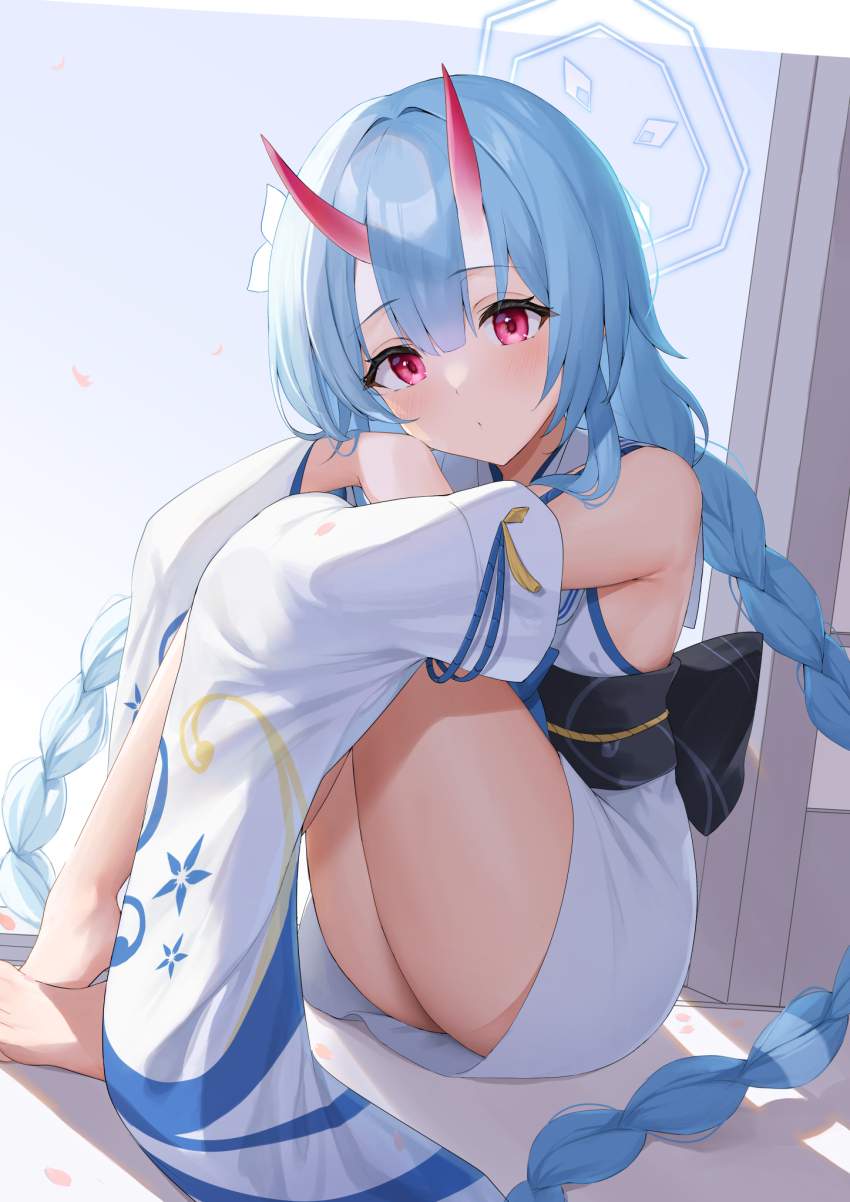 和楽チセの悩殺必死のセクシーポーズのエロ画像!【ブルーアーカイブ】