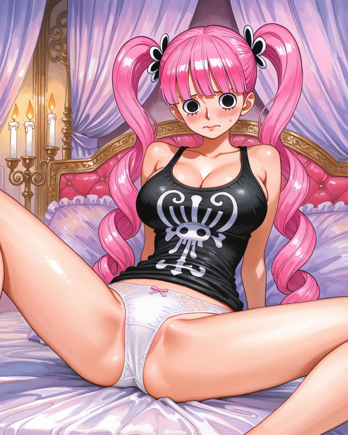 【ワンピース】ペローナがオナニーしているのを想像して即抜き二次エロ画像