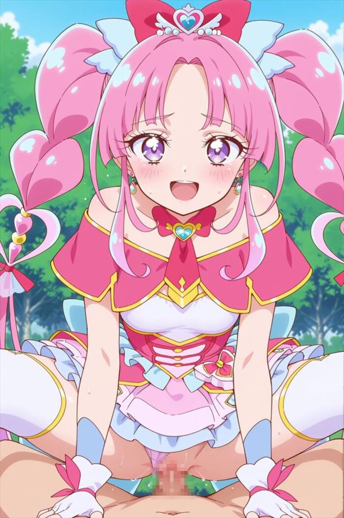 快楽に堕ちそうになってるアヘ顔のキュアミスティック抜けるエロ画像!【プリキュア】