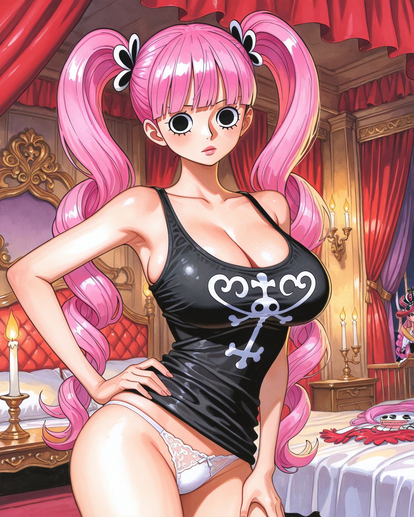 【ワンピース】ペローナがオナニーしているのを想像して即抜き二次エロ画像