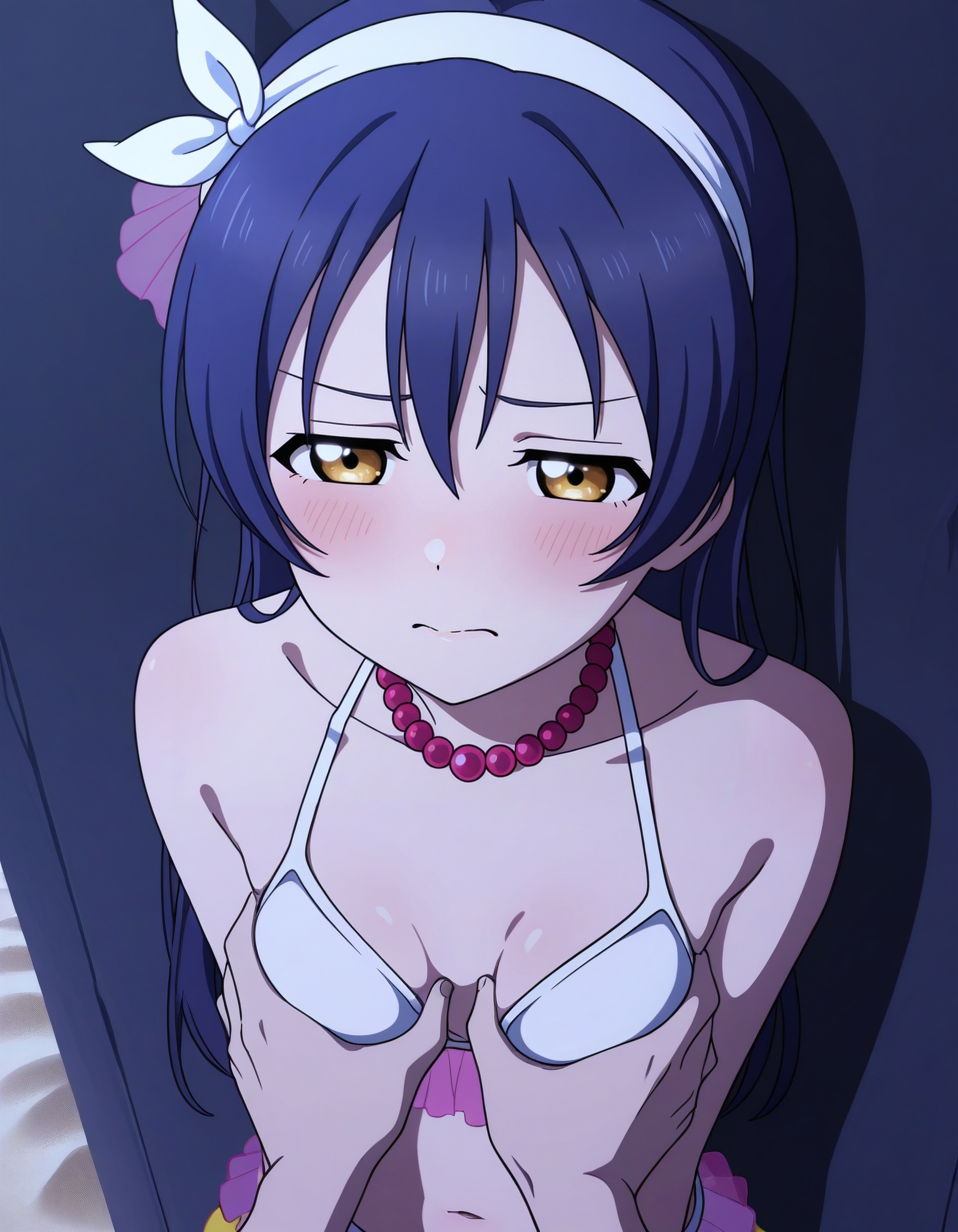 【エロ画像】ラブライブ!のエロコスプレの参考にしたくなる園田海未のキャラクター画像