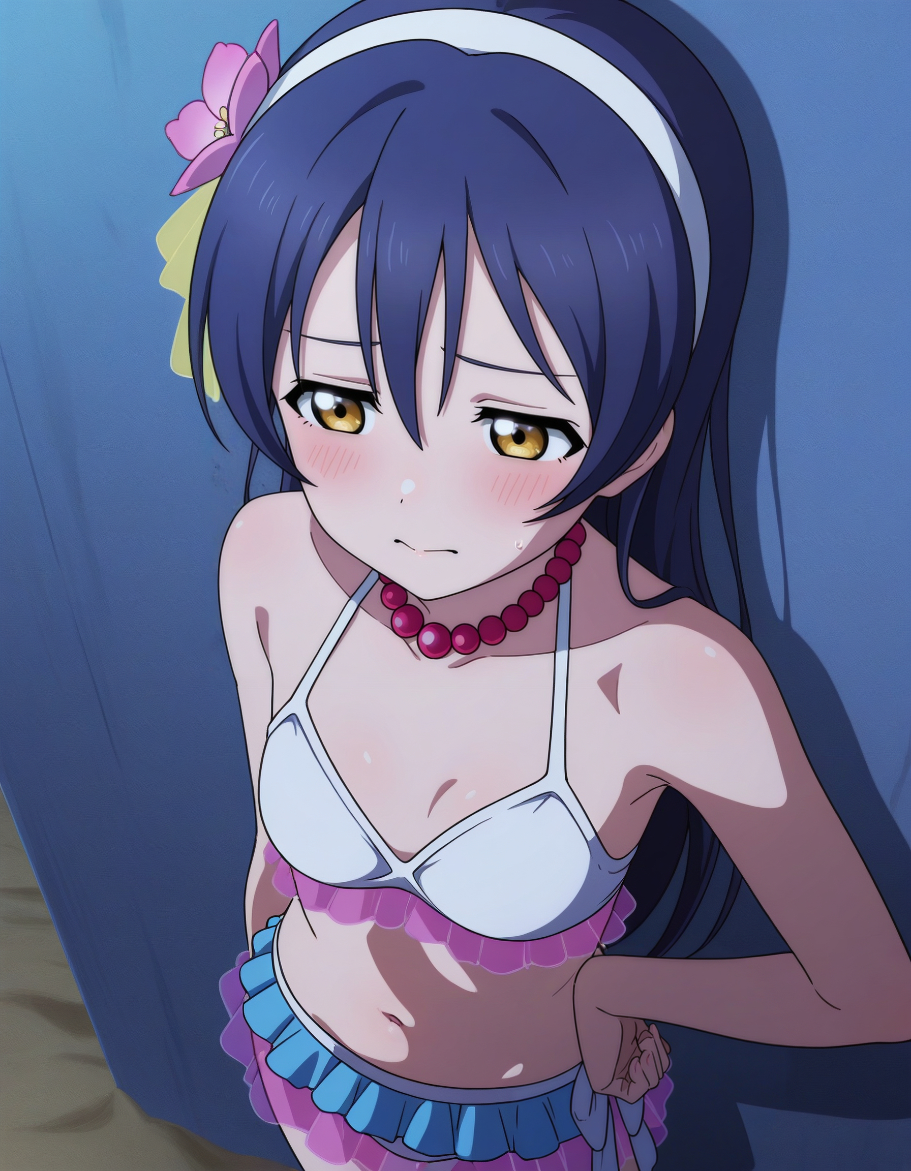 【エロ画像】ラブライブ!のエロコスプレの参考にしたくなる園田海未のキャラクター画像