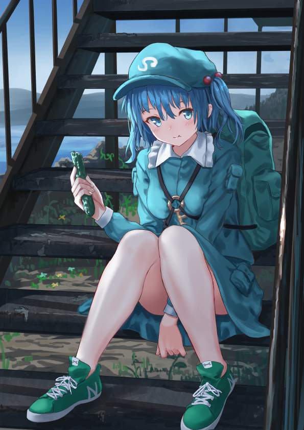 河城にとりのオナニー姿を想像するだけでめっちゃ抜けるエロ画像【東方Project】