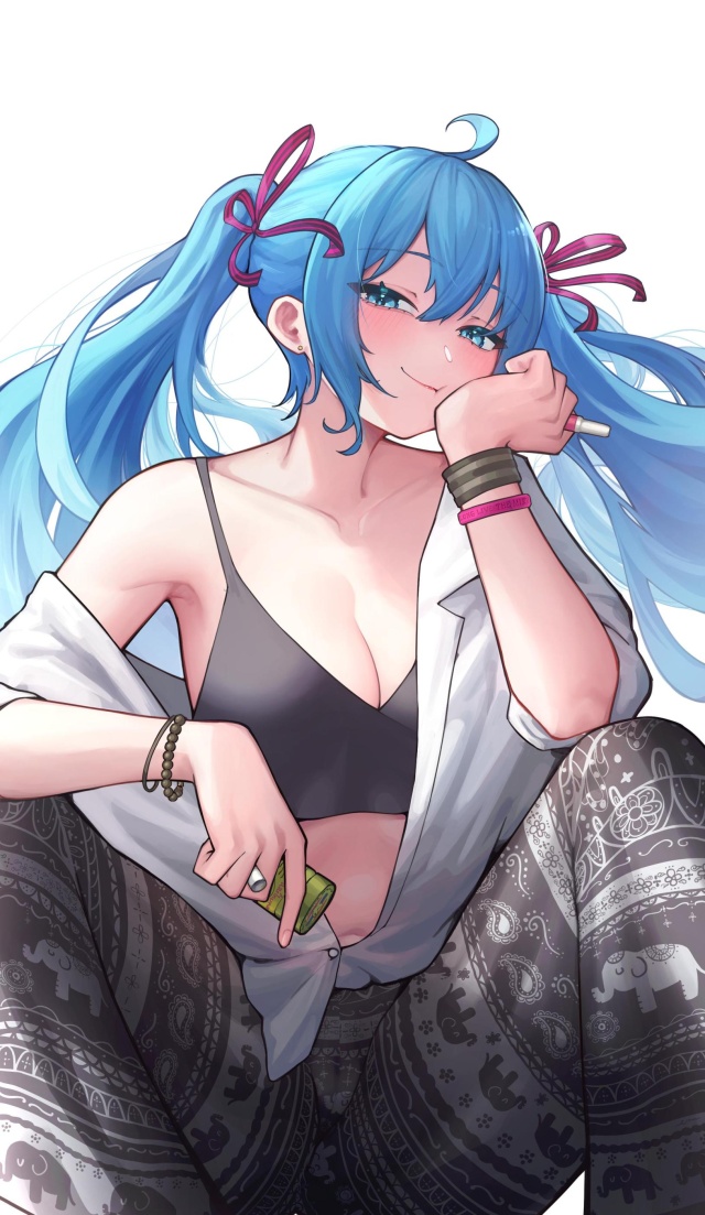【エロ画像】ボーカロイド 初音ミクと漫画みたいなHがしたくなる抜きヌキ二次エロ画像