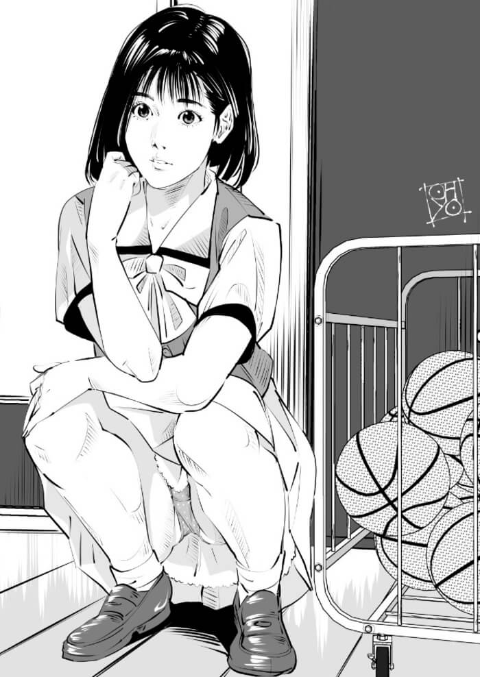 【スラムダンク】赤木晴子のがっつりむしゃぶりつきたいおっぱいエロ画像で即抜き!