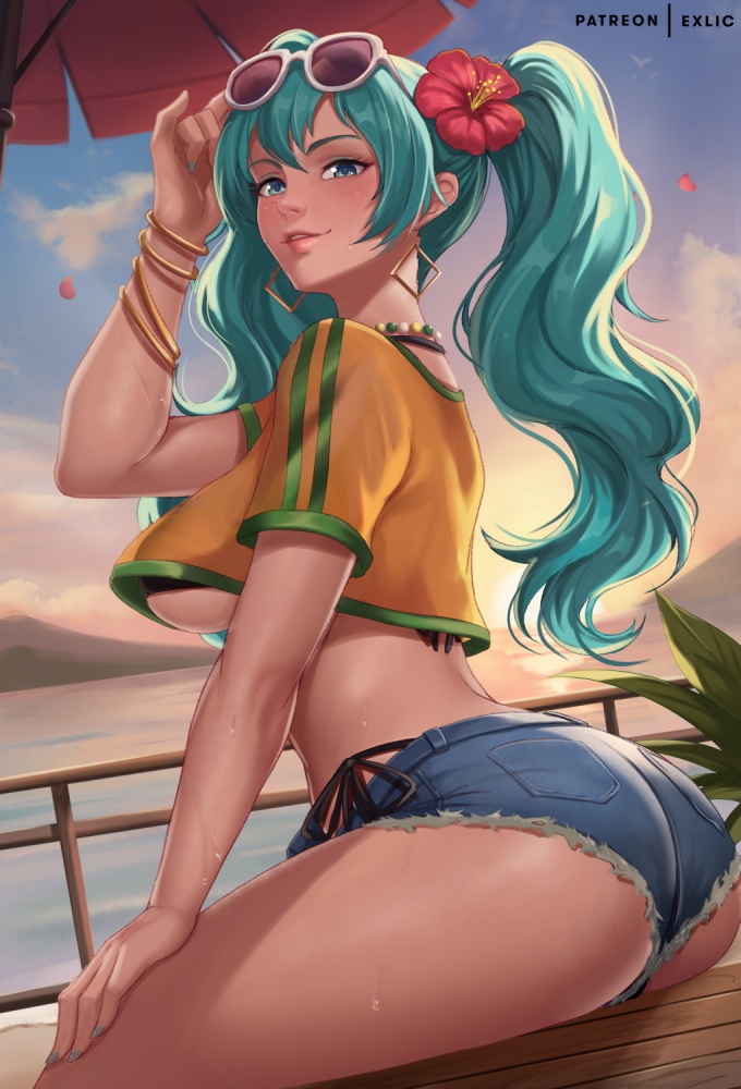 【エロ画像】ボーカロイド 初音ミクと漫画みたいなHがしたくなる抜きヌキ二次エロ画像