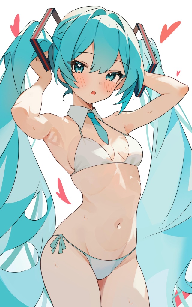 【エロ画像】ボーカロイド 初音ミクと漫画みたいなHがしたくなる抜きヌキ二次エロ画像