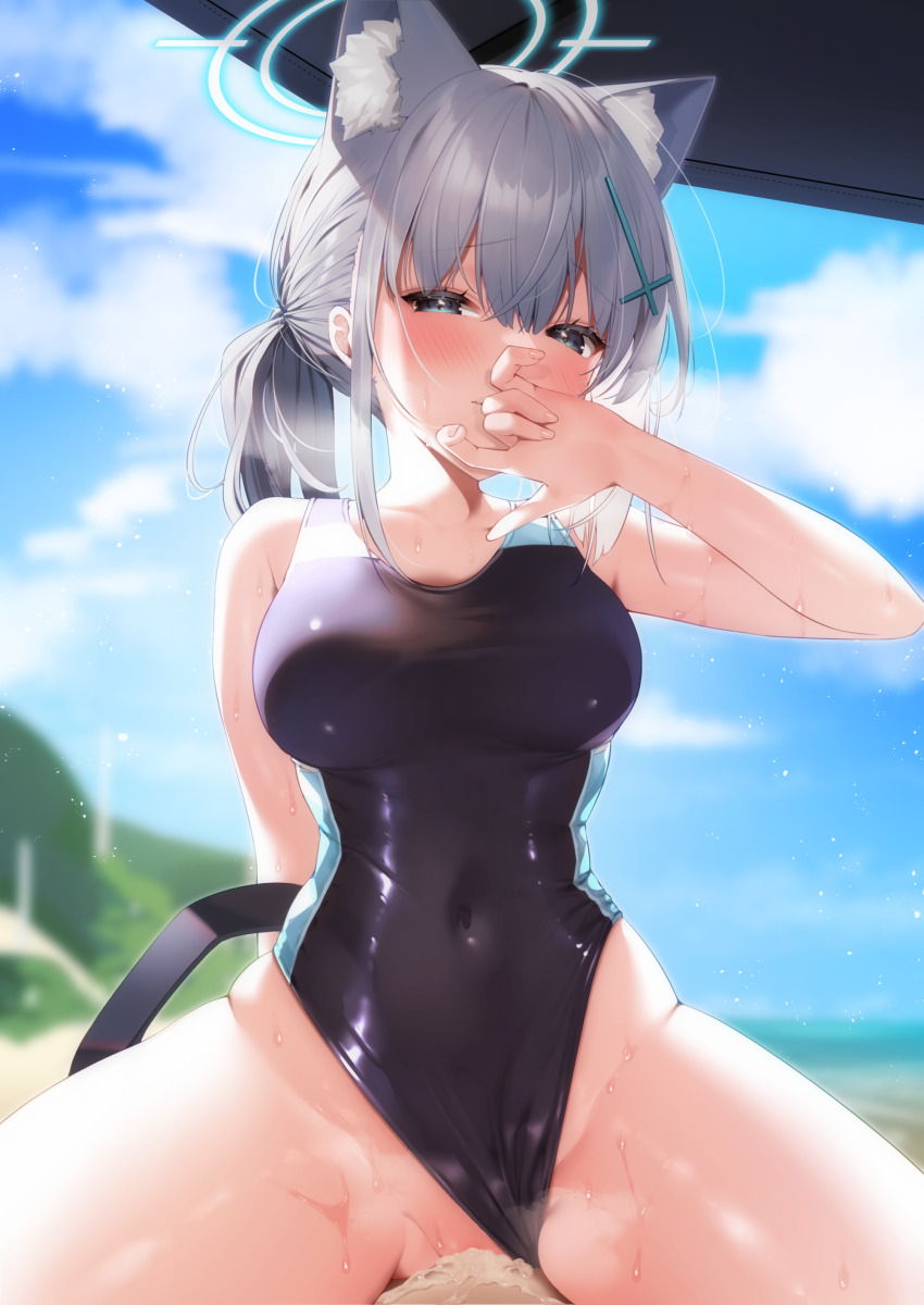 【ブルーアーカイブ】砂狼シロコのイキ顔になってるドエロい抜ける画像