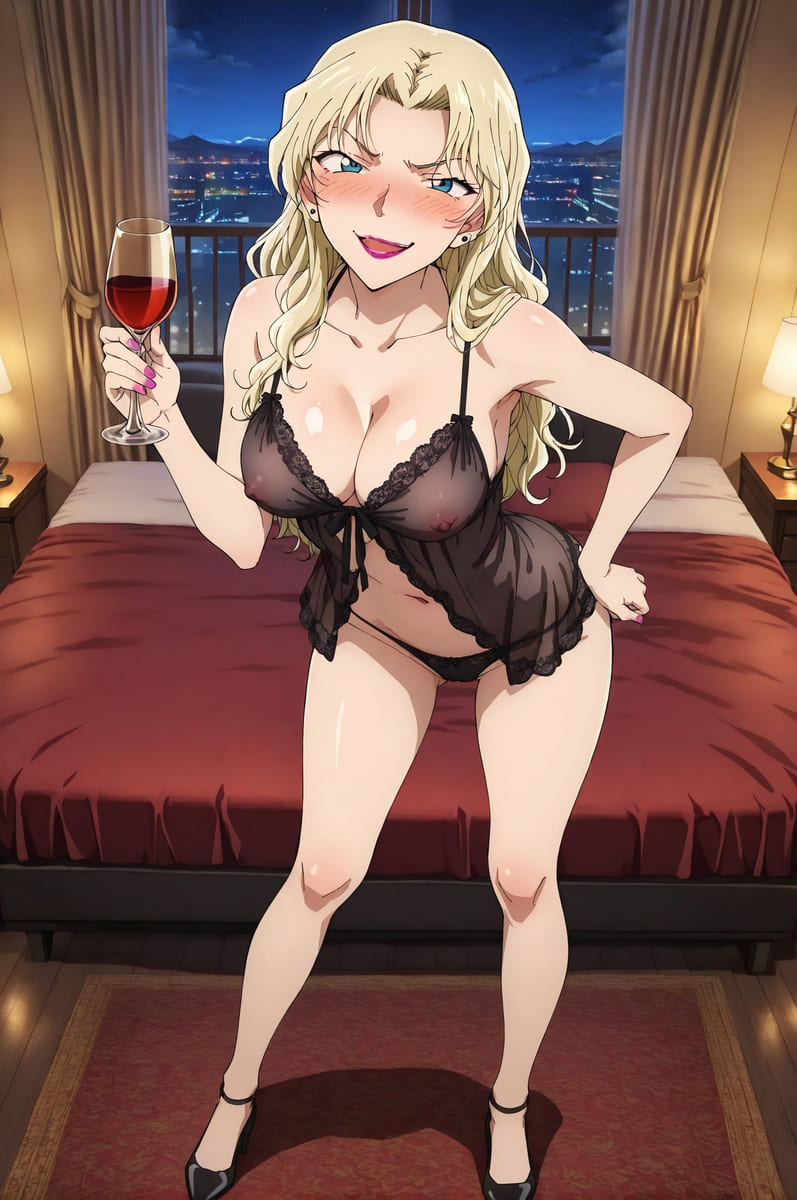 【名探偵コナン】ベルモットとハメハメ濃厚Hがしたくなる二次エロ画像