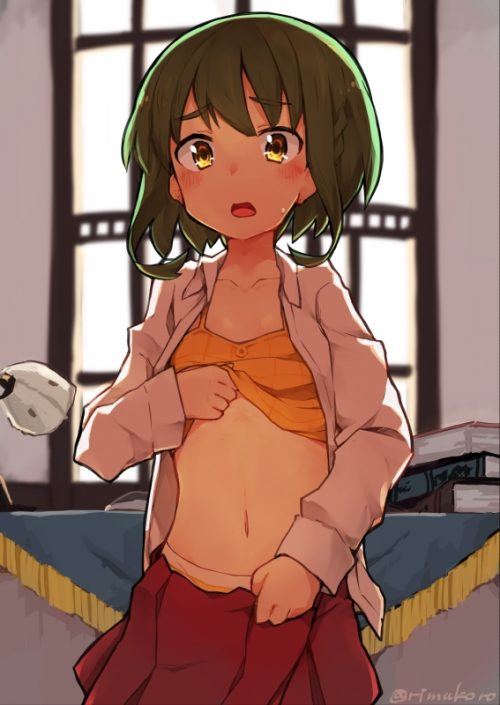 【エロ画像】艦隊これくしょん 夕雲と漫画みたいなＨがしたくなる抜きヌキ二次エロ画像