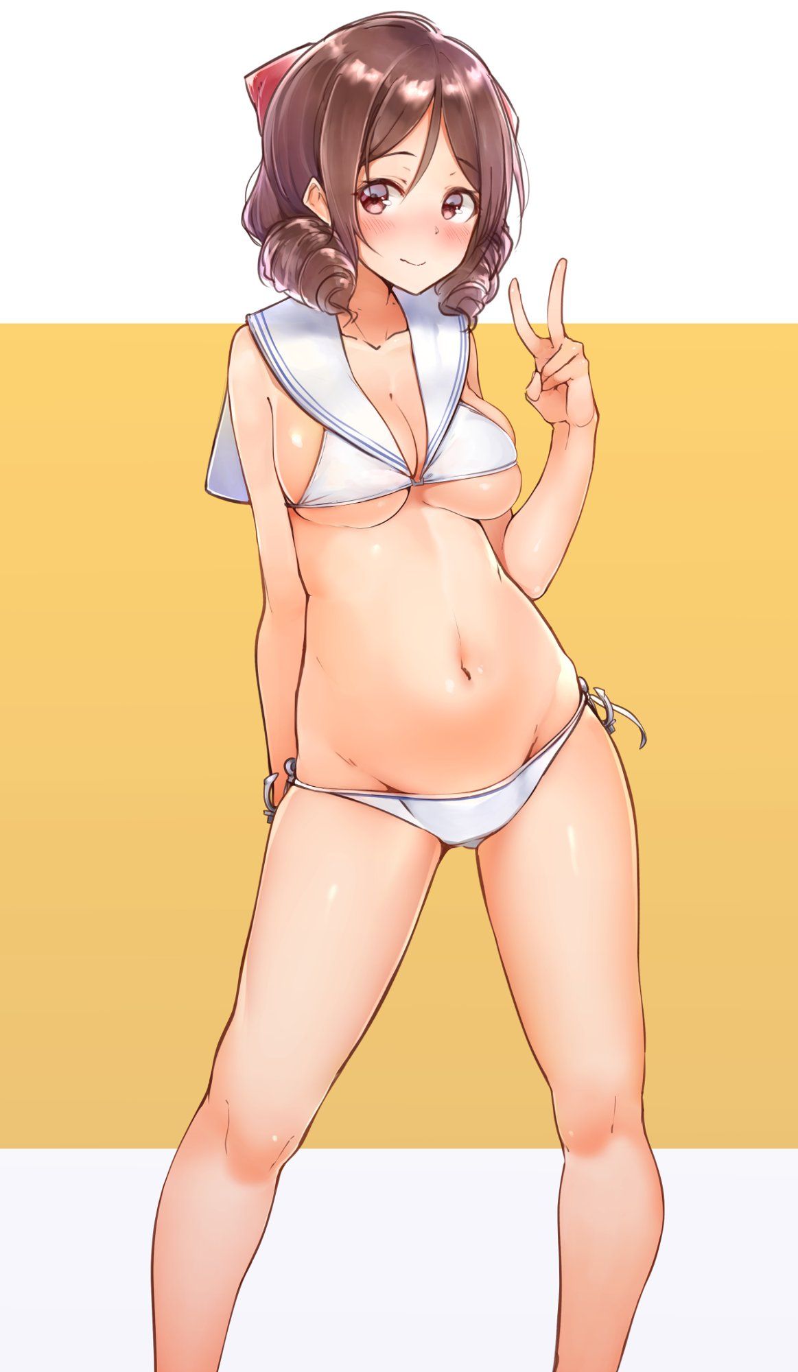 春風の悩殺必死のセクシーポーズのエロ画像！【艦隊これくしょん】