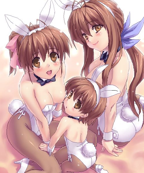 快楽に堕ちそうになってるアヘ顔の古河渚抜けるエロ画像！【CLANNAD】