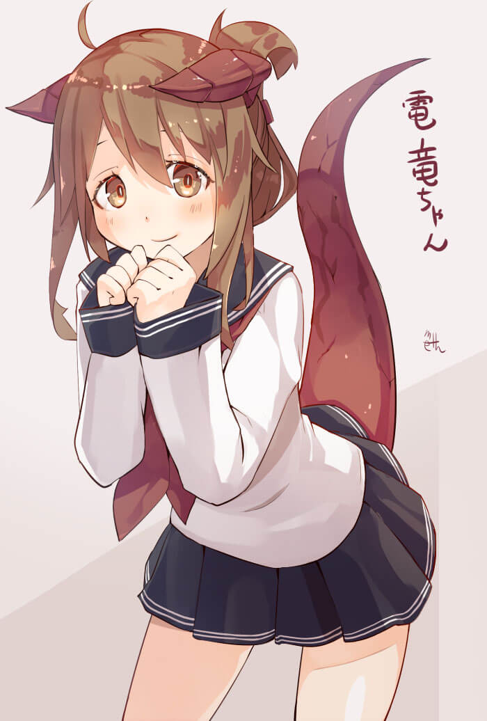 快楽に堕ちそうになってるアヘ顔の電抜けるエロ画像！【艦隊これくしょん】