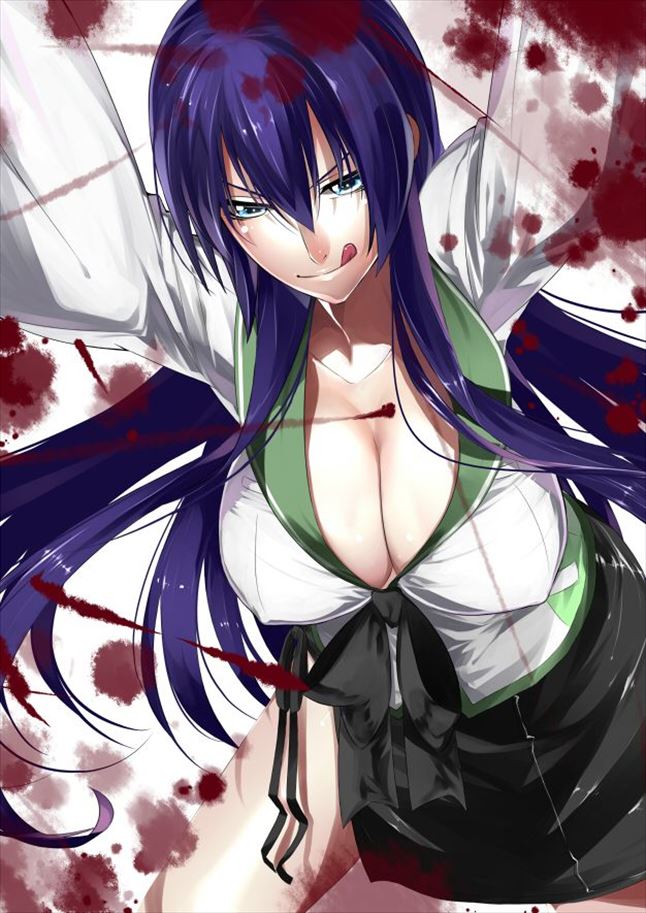 【学園黙示録 HIGHSCHOOL OF THE DEAD】毒島冴子のがっつりむしゃぶりつきたいおっぱいエロ画像で即抜き！