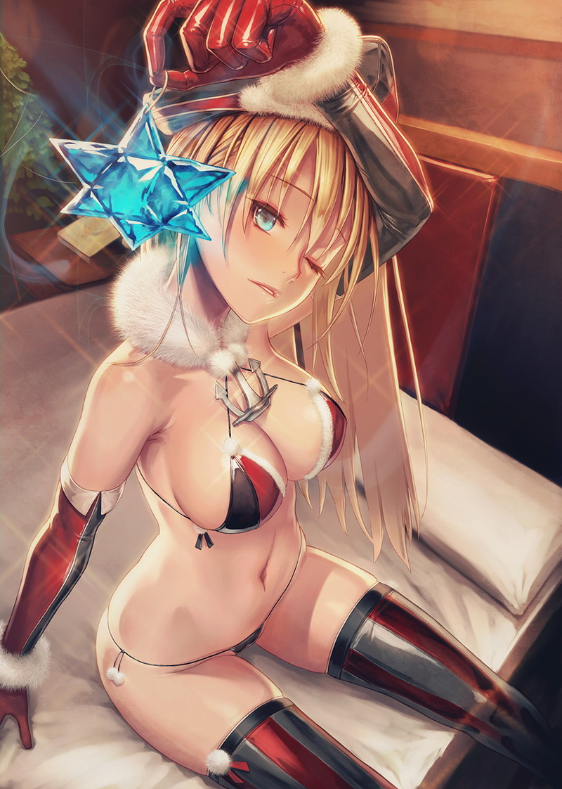 快楽に堕ちそうになってるアヘ顔のビスマルク抜けるエロ画像！【艦隊これくしょん】