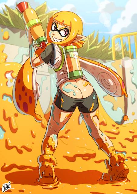 【スプラトゥーン】イカちゃんのエッチでがっつり抜けるエロ画像